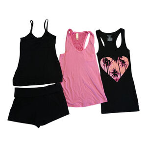 Trendy Junior Outfit Bundle: 3 Tops, 1 Short
